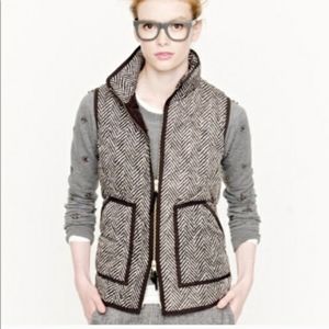 J. Crew Quilted Herringbone Vest